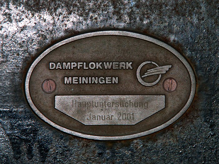 Waggonschild »Dampflokwerk Meiningen«