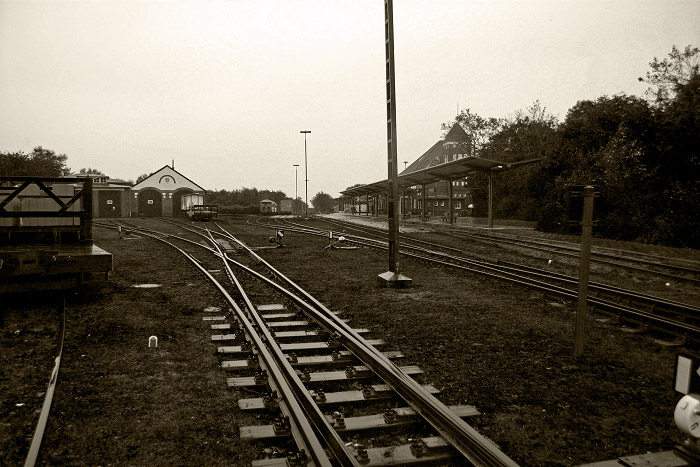 Am Wangerooger Bahnhof