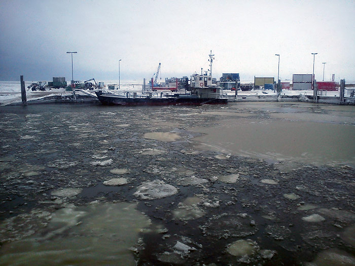 Hafen Harlesiel im Winter