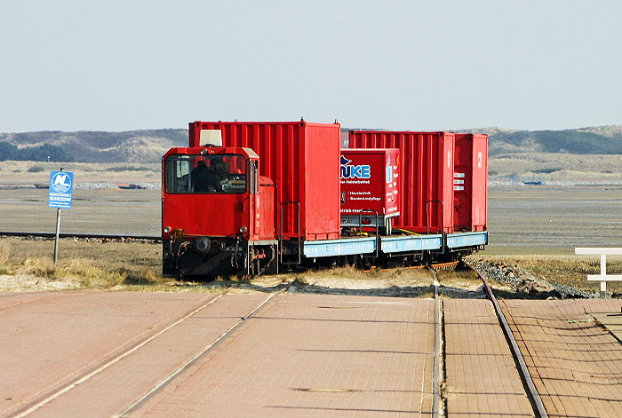 Einfahrender Güterzug am Westanleger