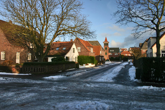 Inseldorf im Winter