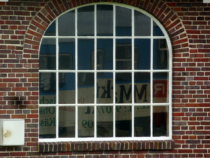 Fenster des Lokschuppens