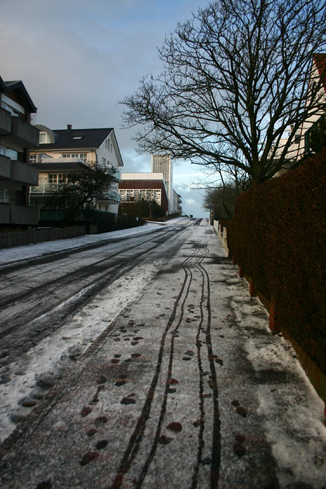 Westingstraße im Winter