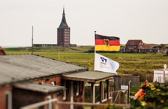Deutschland-Flagge am WSA-Schirrhof