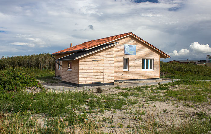 Neu erbaute Naturschutzstation