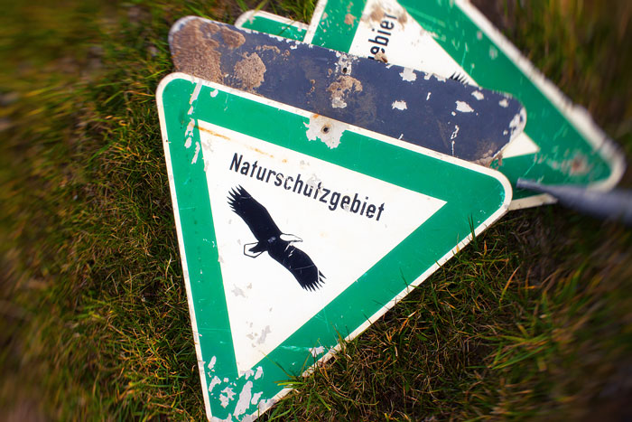 Naturschutzgebiet-Schilder