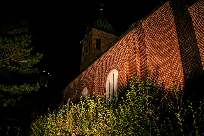Beleuchtete Nikolaikirche