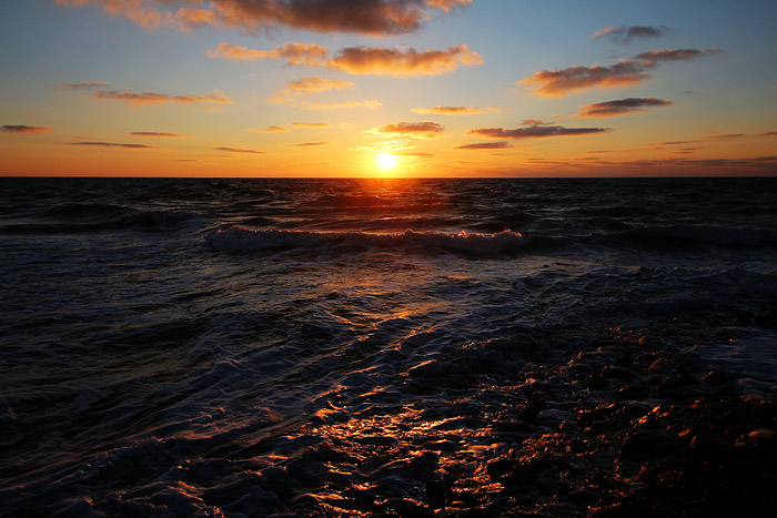 Maritimer Sonnenuntergang