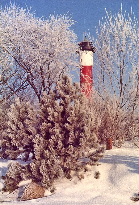 Der Alte Leuchtturm im Schnee