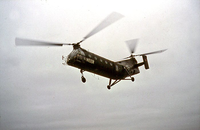 Sturmflut 1962. Vertol H-21 Hubschrauber