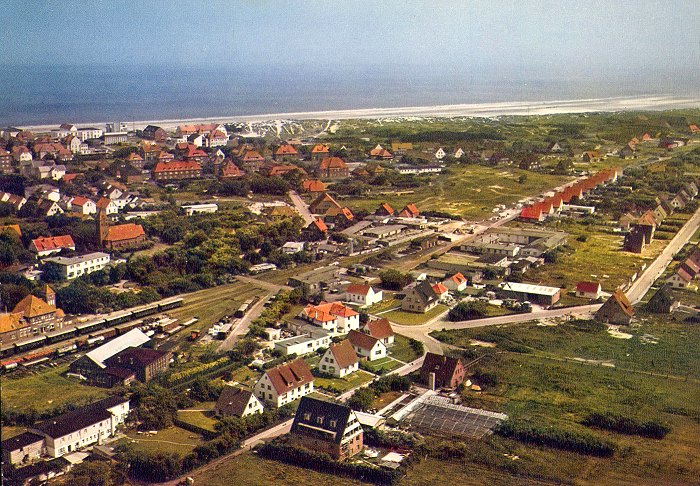 Luftbild vom Südteil des Dorfes