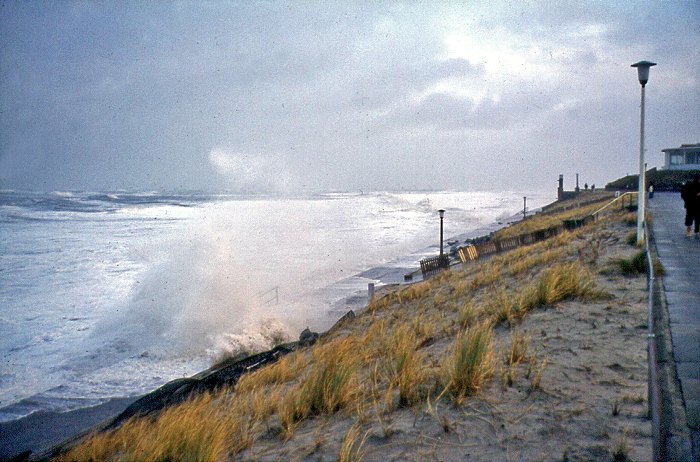 Sturmflut 1976. Blick nach Nordosten