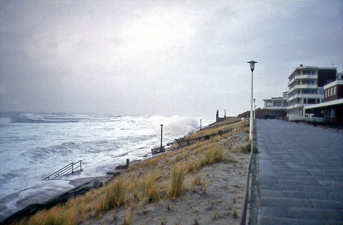 Sturmflut 1976. Blick nach Nordosten