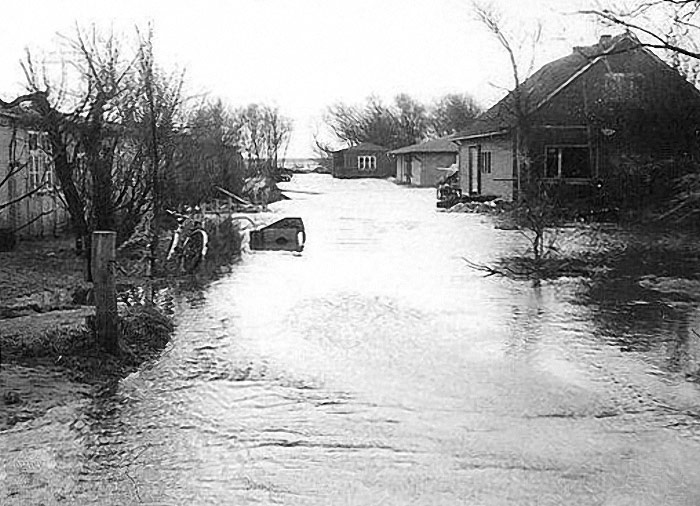 Überflutete Richthofenstraße