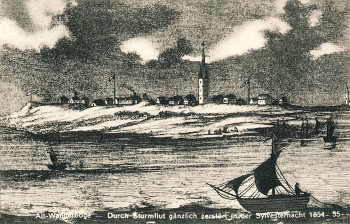Alt-Wangerooge, zerstört 1854/'55