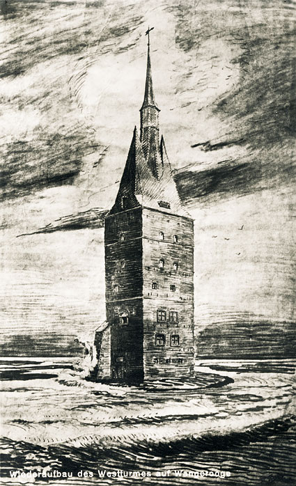 Zeichnung des Alten Westturms