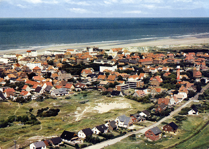 Luftaufnahme des Dorfes