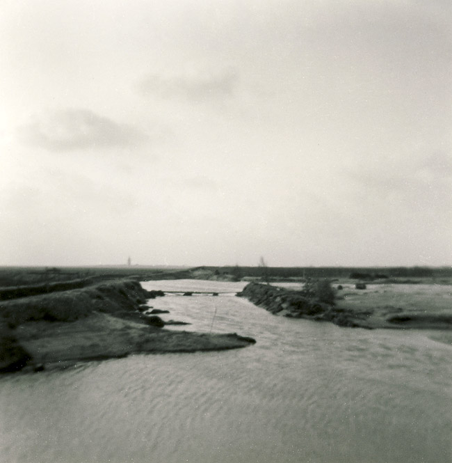 Sturmflut 1962. Deichbruchstelle