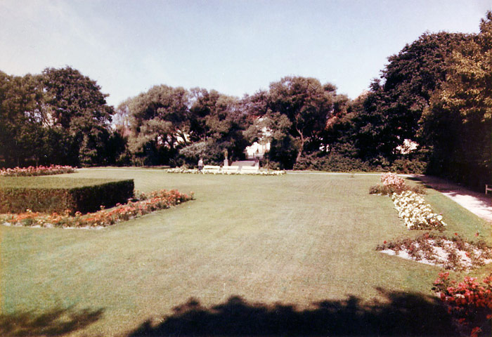 Rosengarten in den 1960ern