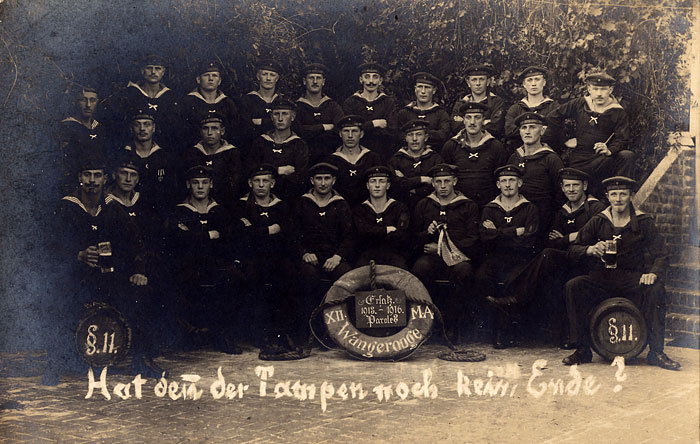 Gruppenfoto der XII. Marineartillerie Wangerooge