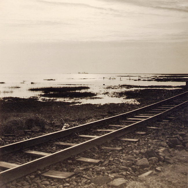 Inselbahn-Gleise im Westaußengroden