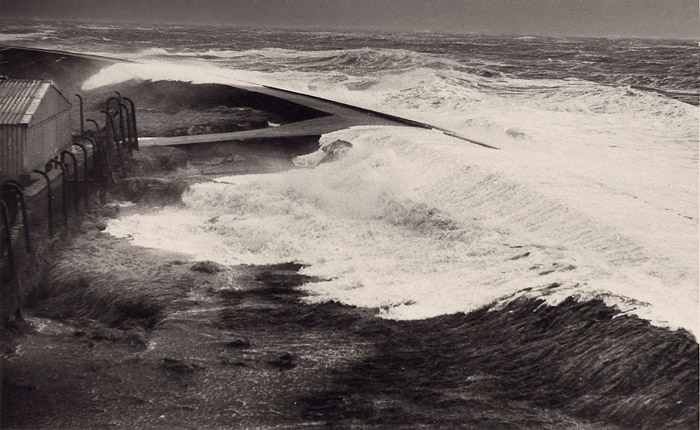 Sturmflut 1976. Am Westdeckwerk