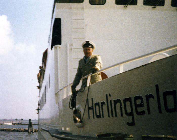 Anlegemanöver der MS Harlingerland