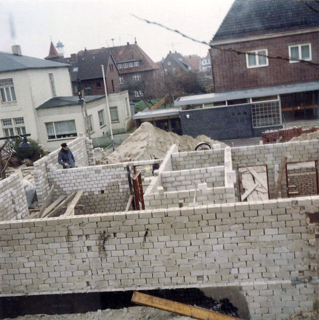 Bau der Villa D&uuml;ne