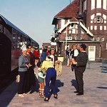 Abschiedsszene am Bahnhof