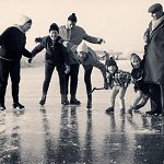 Eisvergn&uuml;gen auf dem Deichgraben