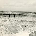 Brandungsbaden bei Hochwasser